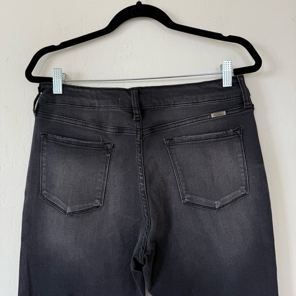 KanCan Hermione High Rise Studded Ankle Black Wash Frayed Hem Jeans Size 15/31 - Picture 7 of 9